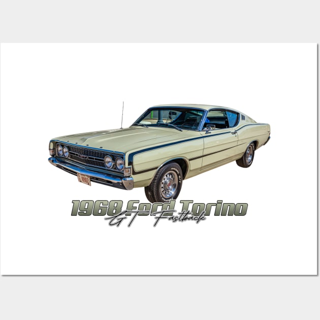 1968 Ford Torino GT Fastback Wall Art by Gestalt Imagery